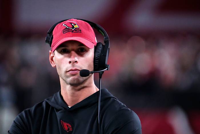 Jonathan Gannon will make his coaching debut in Week 1 against the Washington Commanders. (USA Today)